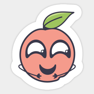 Kawaii Peach Sticker